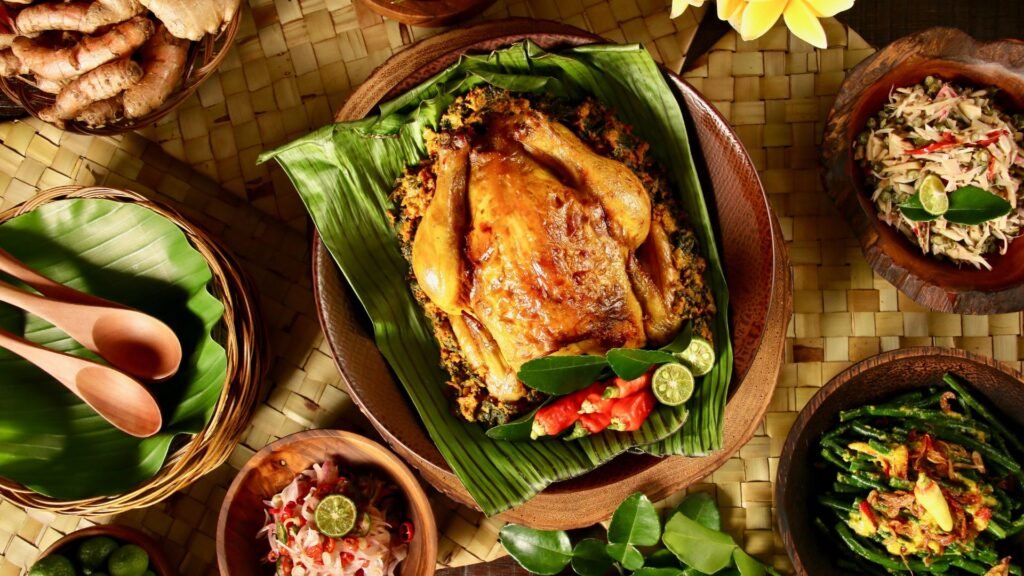 Nasi ayam kedewatan bu mangku ubud