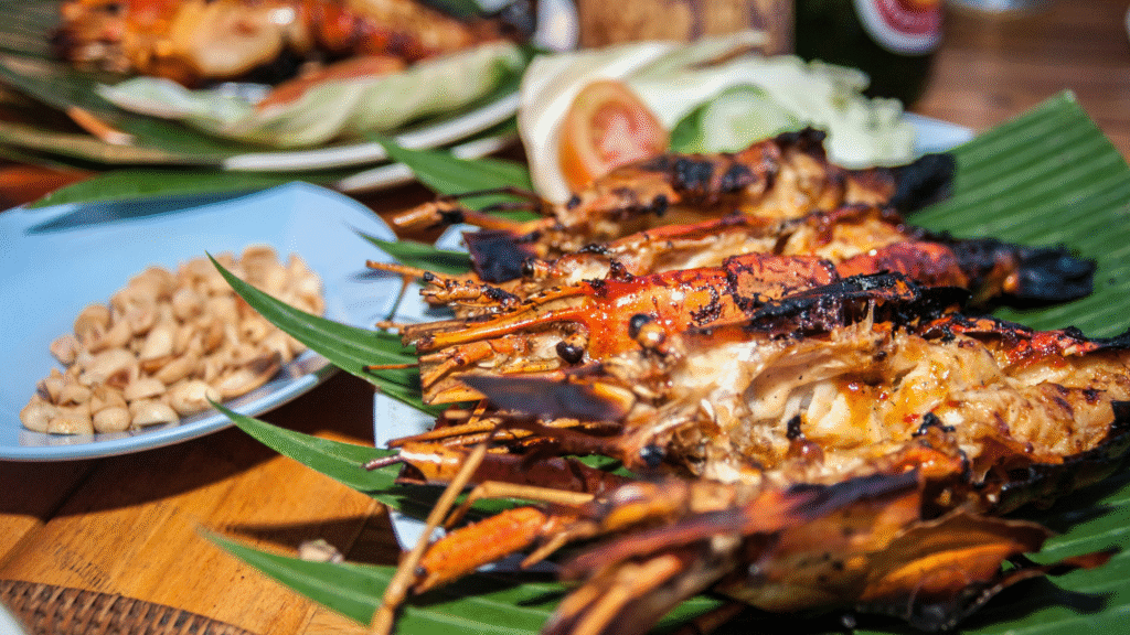 seafood bakar menega