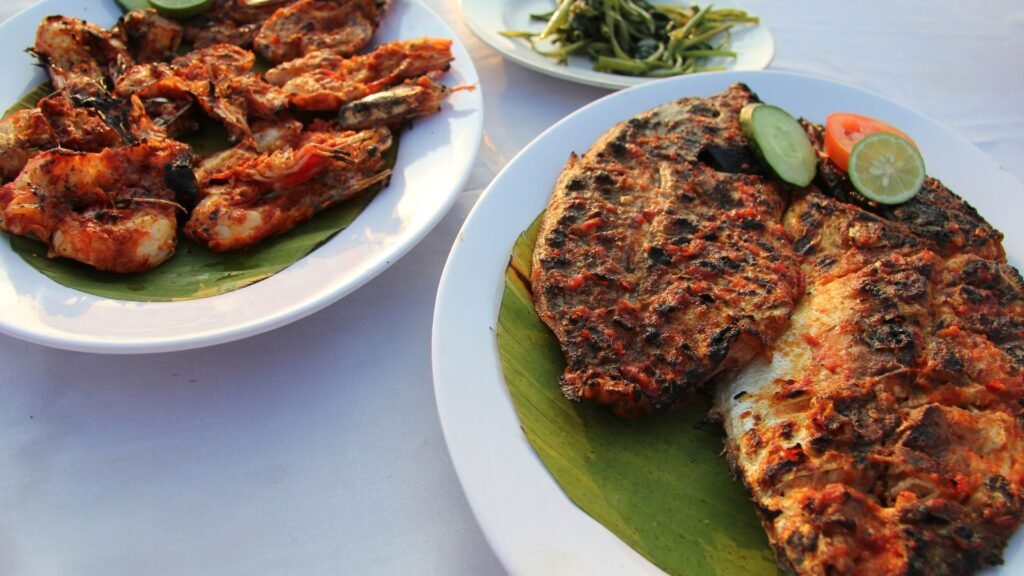 seafood bakar menega