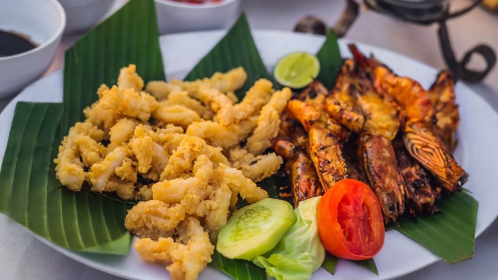 seafood bakar menega 
