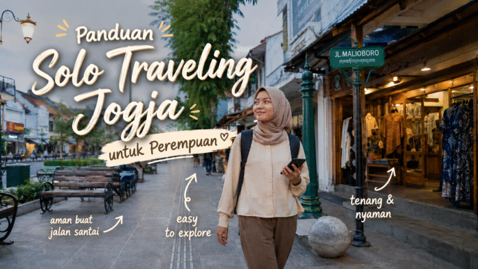 panduan-solo-traveling-jogja-untuk-perempuan-aman-tenang-dan-penuh-ruang-be-primary Suasana Malioboro di sore hari dengan lampu mulai menyala dan pejalan kaki yang lalu lalang