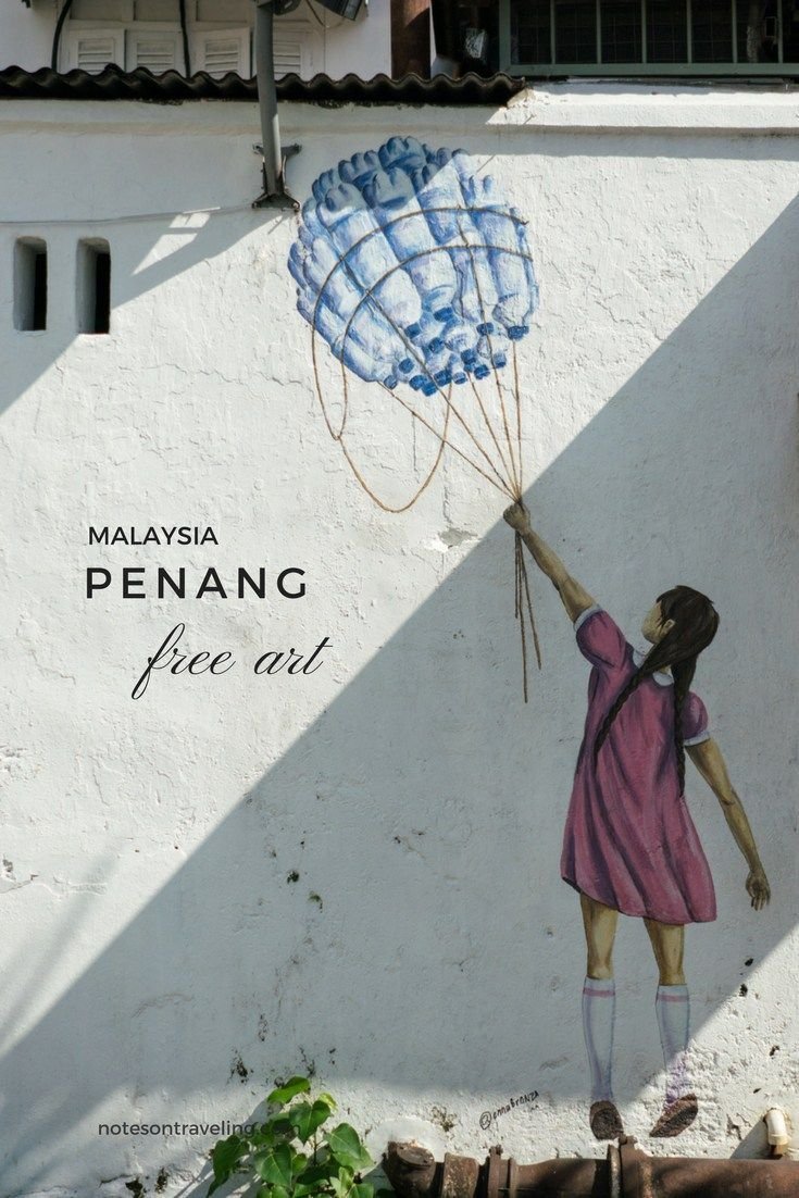 Penang free art wall mural in George Town Malaysia